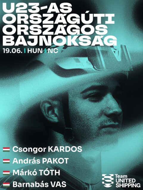 🛡️ OB seasON 🇭🇺

Négyfős csapattal indulunk ma az U23-as országúti országos bajnokságon! 🫡
Rajt ma 14:00, 155 km, 1400 méter szinttel.😋

Számítunk a támogatásotokra!
#tus_riders #TeamUnitedShipping