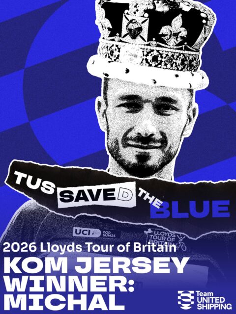 🔵 IT'S ALL BLUE NOW 🔵

Michal secures the KOM jersey from this year's @thetourofbritain 

#tus_riders #TeamUnitedShipping