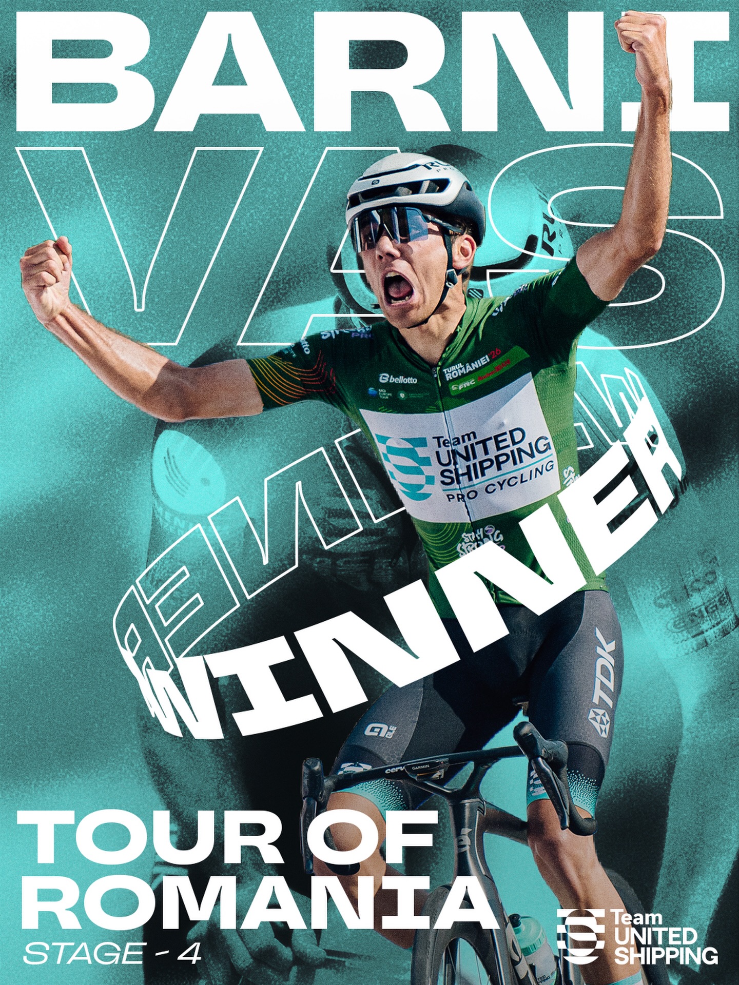 BARNIIII 🫡
Újabb szakaszgyőzelem és sárga trikó Romániából!
-
BARNI did it again! Another stage win, taking over the lead in the GC as well! 🫡
#tus_riders #TeamUnitedShipping
📸 @tibihila
