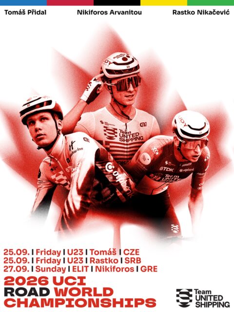 🇨🇦 Still in Montreal, still TUS! 🌈
Time to race again in the World Championships! Tomorrow, Tomáš and Rastko will try their luck in the U23 road race, while the Elite race is waiting for Niki on Sunday!
U23: Friday 9:00 local | 15:00 CET
Elite: Sunday 9:00 local | 15:00 CET
-
Nincs még vége a világbajnokságnak, sőt!
Holnap jön az U23-as mezőnyverseny, ahol tőlünk Tomáš és Rastko indul, vasárnap pedig Niki áll rajthoz az elit mezőnyben!
U23: Péntek 9:00 helyi idő | 15:00 CET
Elit: Vasárnap 9:00 helyi idő | 15:00 CET
#tus_riders #TeamUnitedShipping
